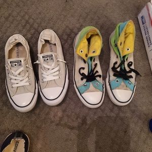 Converse shoes 2 pair